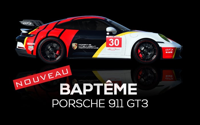 Baptême de vitesse Porsche 911 GT3 (type 992) au Circuit du Laquais 
